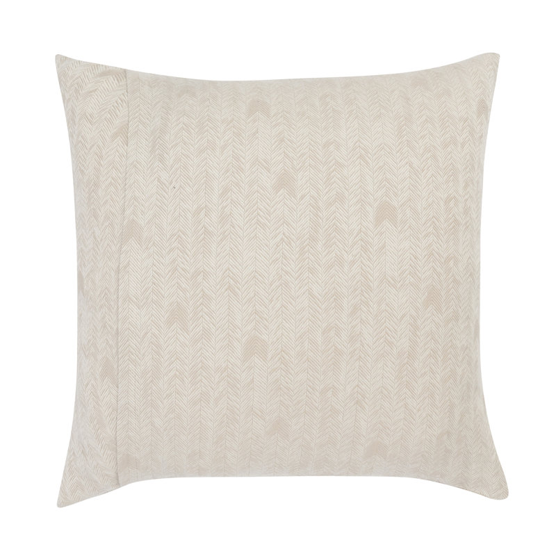 Taie décorative 100% coton Verbier, Euro, Beige