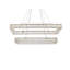 Luminaire suspendu double DEL chromé Maart-1601872517-1601872518