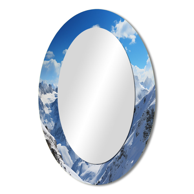 Kieu - Miroir paysager en métal, 36 po x 24 po