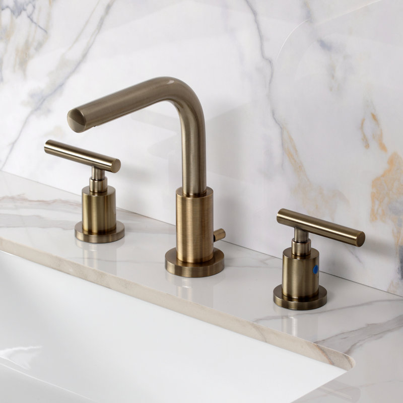 Robinet de salle de bain espacé Kingston, Antique Brass
