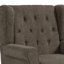 Fauteuil d'appoint à oreilles capitonné taupe capitonné Duward avec accoudoirs roulés et coussin épais-1131008180