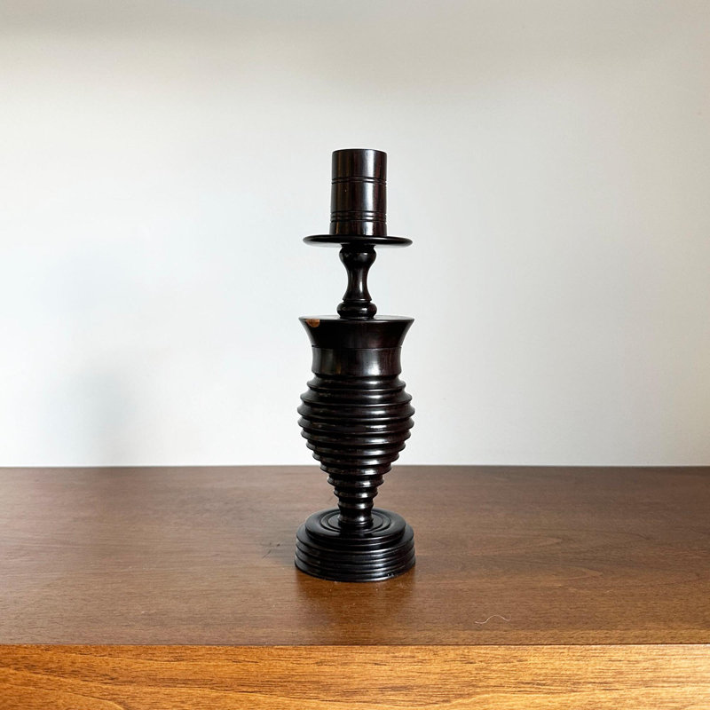 Ebony Wood Collection Candlestick