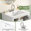 Meuble-lavabo moderne 24 po avec lavabo en céramique-26255504