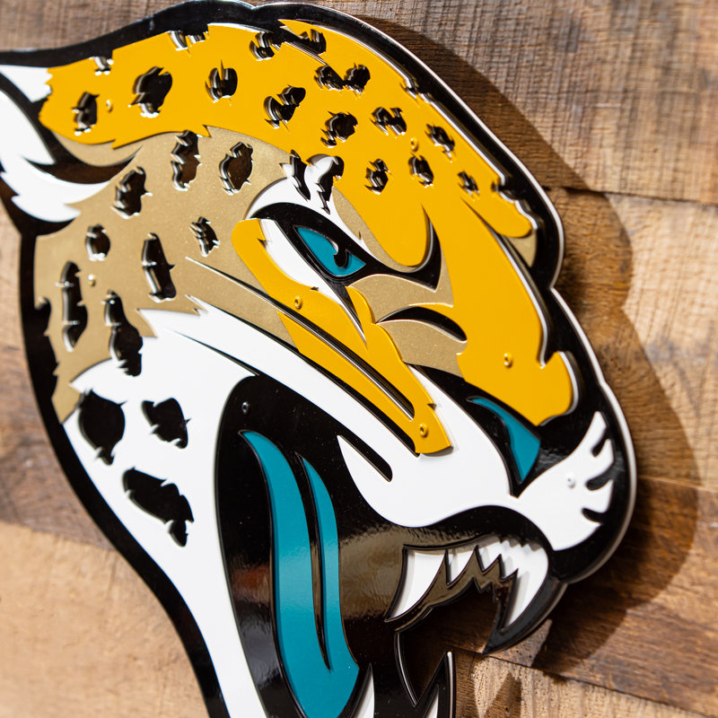 Art mural en métal Jacksonville Jaguars Layered