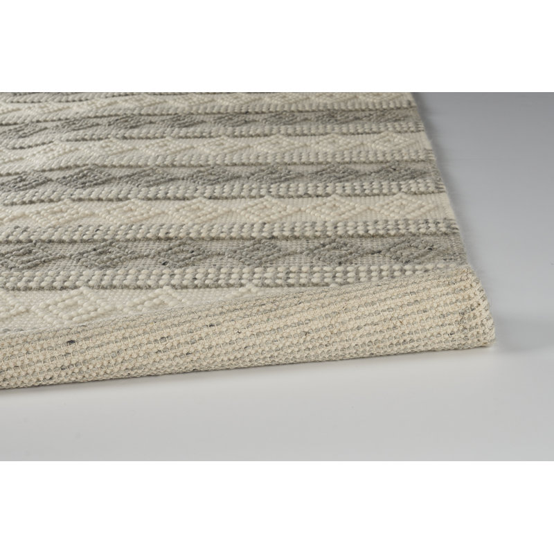 Tapis en laine / coton tissé à la main Aezaz, Rectangle 5 pi x 8 pi