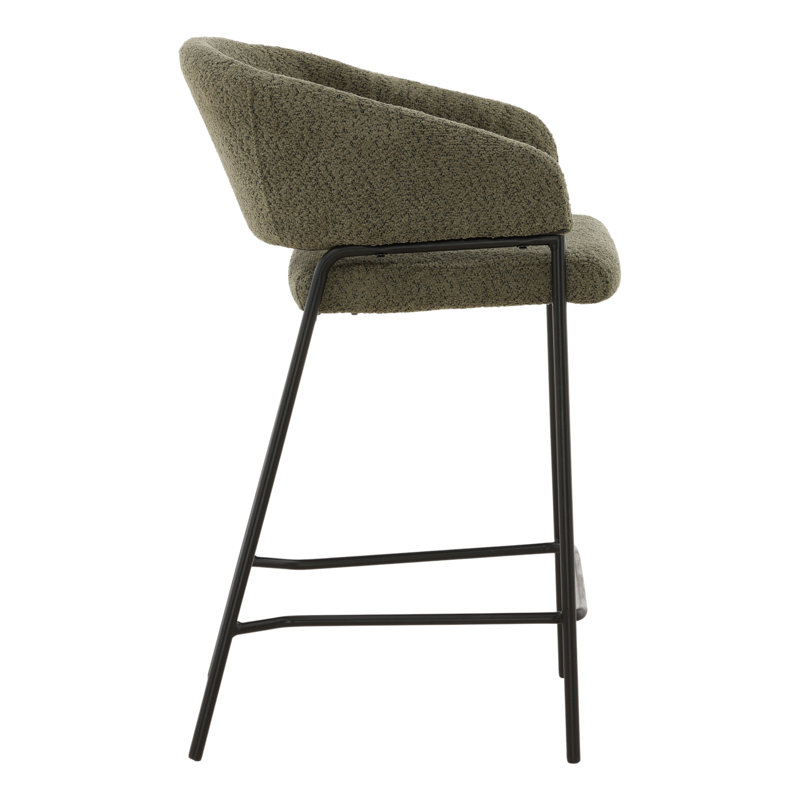 Cathey Counter Stool Olive (Set of 2) - Thumbnail 2