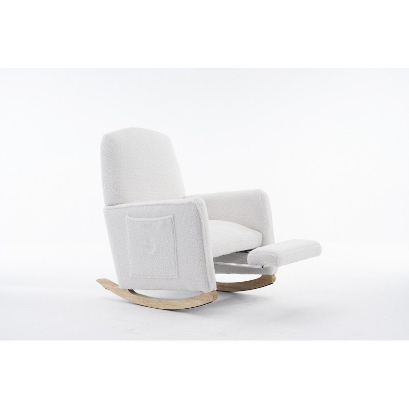 Chaise berçante Teddy, Ivoire ivoire