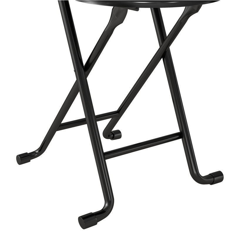 Tabouret pliant 4 pièces avec dossier, tabouret pliant rembourré et rembourré, chaises pliantes portatives pour l'extérieur