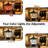 Black Solar & Hardwired Dual-Use Post Light, 4-Color Led, Ip65 Waterproof, With Remote Control, For Outdoor Gate & Patio