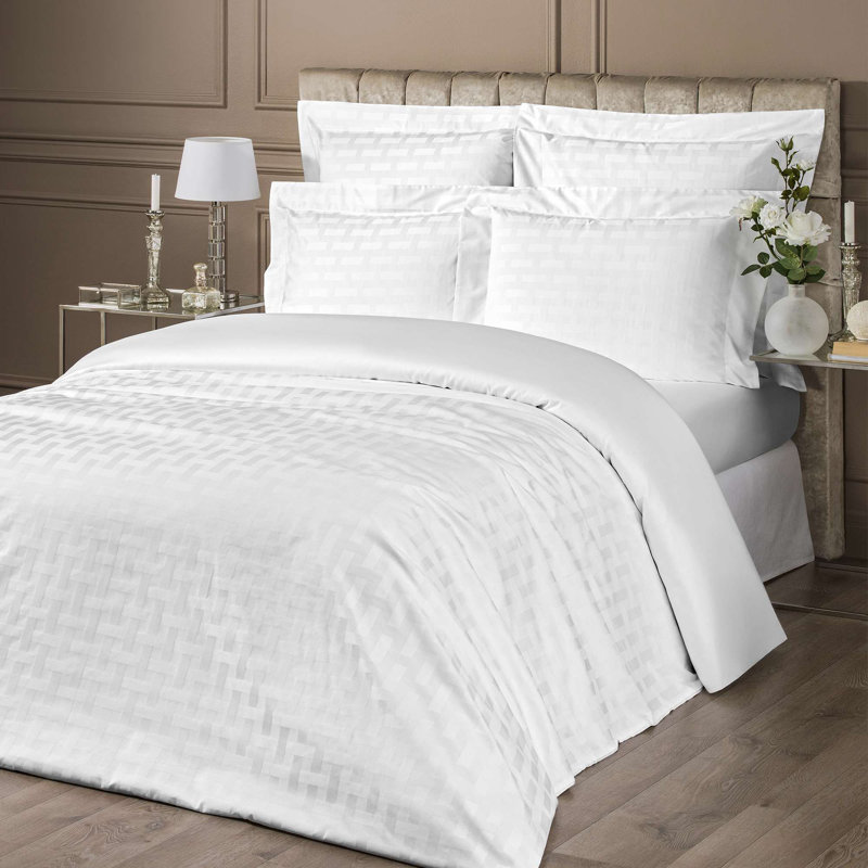 Drap plat en satin de coton de qualité égyptienne 300 fils Avantgarde
