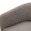 Gris, fauteuil d'appoint pivotant, revêtement en chenille, mouvement à 360 degrés, coussin en mousse épaisse de 6 po, base brune-1091487623