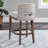 Upholstered Counter Stool with Solid Wood Frame-88284892