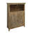 Hand-carved Home Bar With 3 Stemware Rails