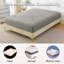 Protège-matelas à ultrasons Diamond Grid imperméable gris taille K-119666449-123492187
