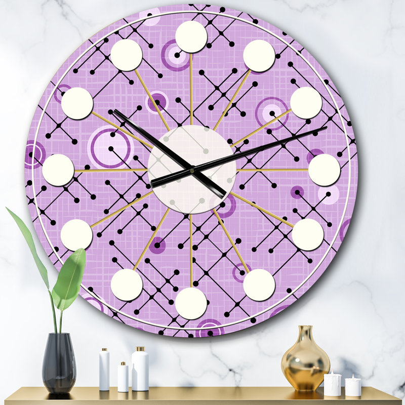 Horloge murale 1950 Mid-Century 1950, Surdimensionné