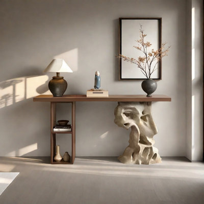 Retro Minimalist Art Console Table