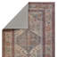 Machine Washable Oriental Machine Woven Polyester Area Rug in Cream/Blue/Red-1933473272