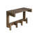 100% Solid American Hardwood Floating Wall Mounted Hook With Shelf - Autumn Grey