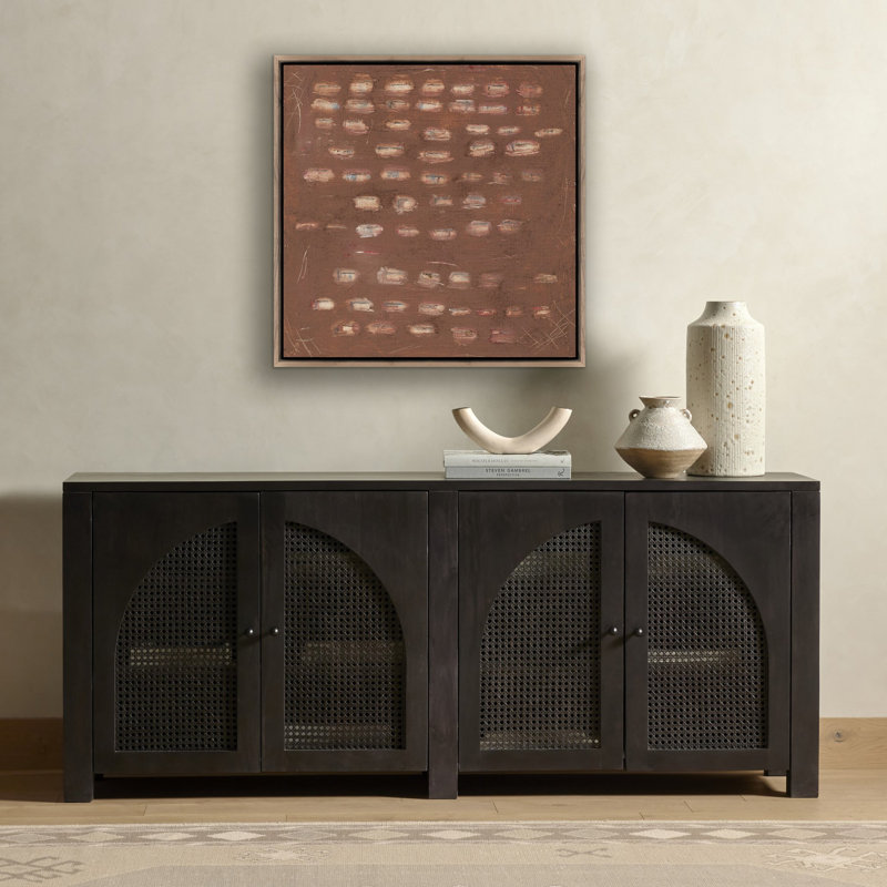 Cinnamon Kiss Print by Jamie Beckwith, Rustic Walnut Framed, 32" H x 32" W