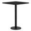 Ensemble de table carrée en stratifié 30 po avec 4 tabourets de bar en métal Joyeta