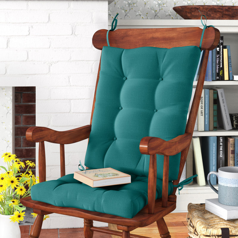 Non-Slip Rocking Chair Cushion Set, Teal