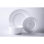 Service de table 12 pièces Ultra By Gibson Swanton, blanc, verre trempé opale