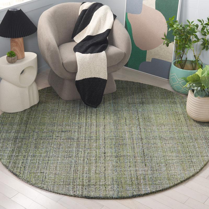 Brislington Hand Tufted Performance Rug, Round 6'