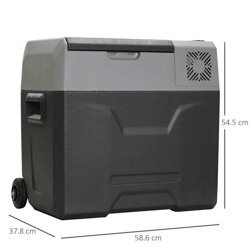 HOMCOM 50 L Mini Fridge with Freezer
