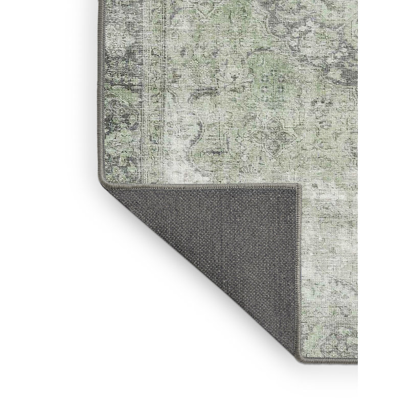 Tapis gris/beige traditionnel Tibay, Rectangle 2 pi x 5 pi