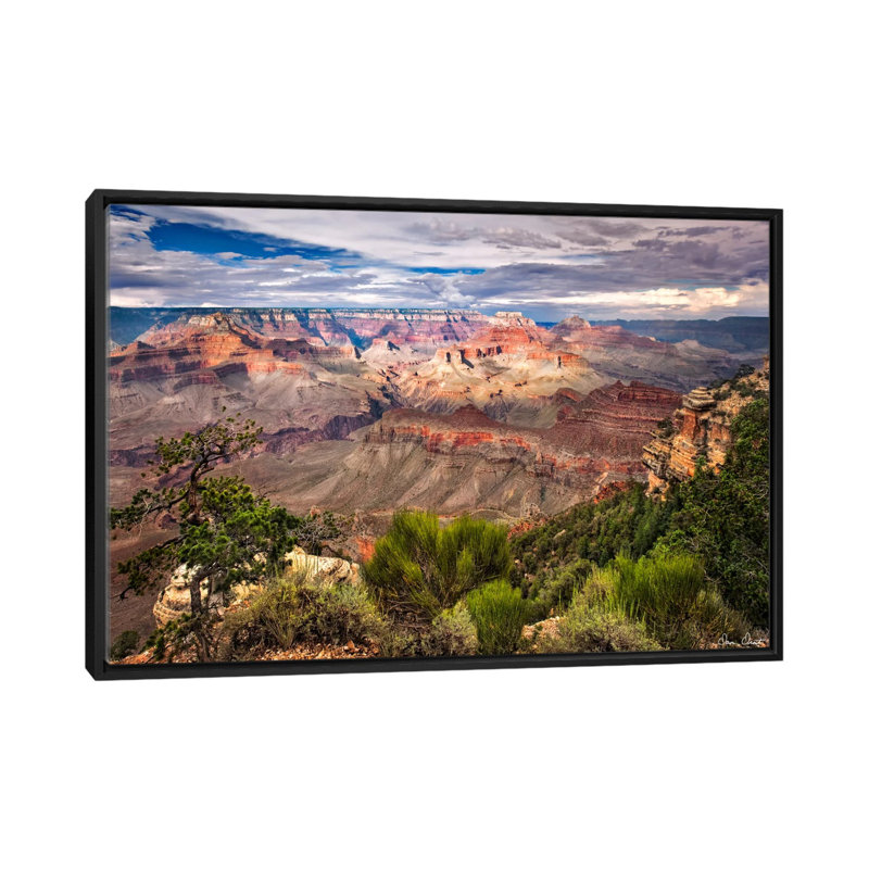 «Canyon View VI», reproduction de photo sur toile tendue, H 18 po x l 26 po x P 1,5 po, Toile avec cadre noir, Pas de tapis