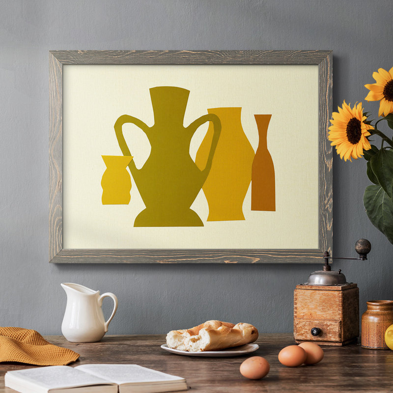 «Posing Pottery I», reproduction d'un seul cadre photo sur toile, Encadré gris, H 18 po x l 26 po x P 1,5 po