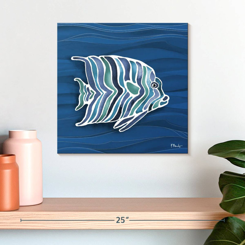 Brampt Tahiti Blues I, H 16 po x l 16 po