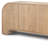72" Brown Solid Wood Sideboard Soft Close with Four Doors