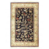Prabh Oriental Area Rug in Blue