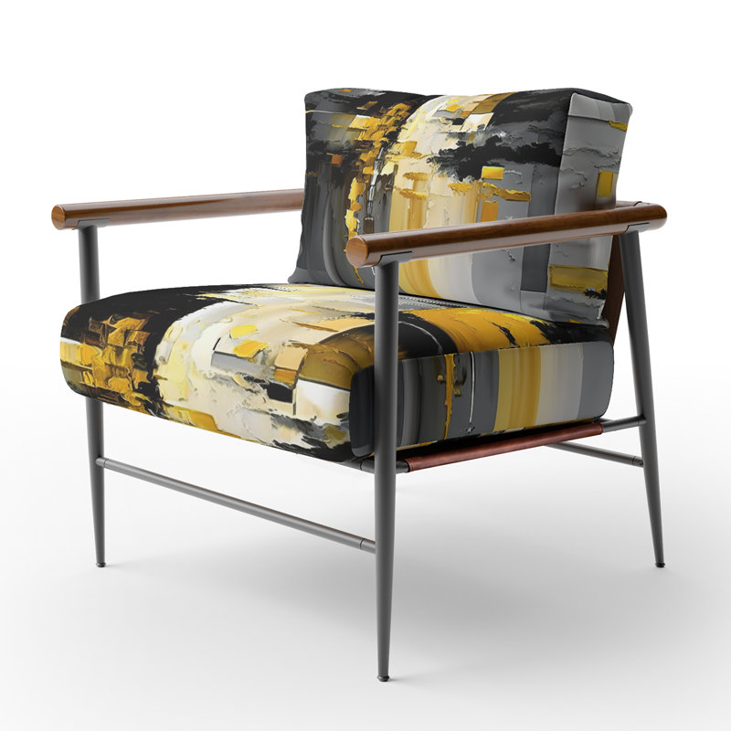 Chaise rembourrée Daidone, Noir, noir, noir, noir