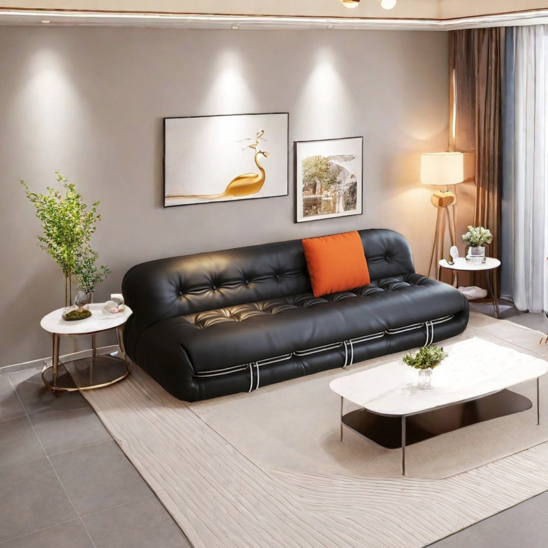Modern simple fashion sofa, 26.77" H x 86.61" W x 34.64" D, 3