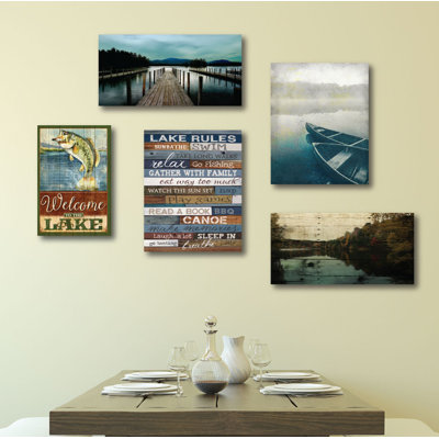 " Gone Fishing " 5 - Pieces
