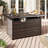 Outdoor Propane Gas Fire Pit Table,  50,000 BTU Rectangular Rattan Fire Pit with Lid, Hidden Tank Storage-2103766101-2105252151