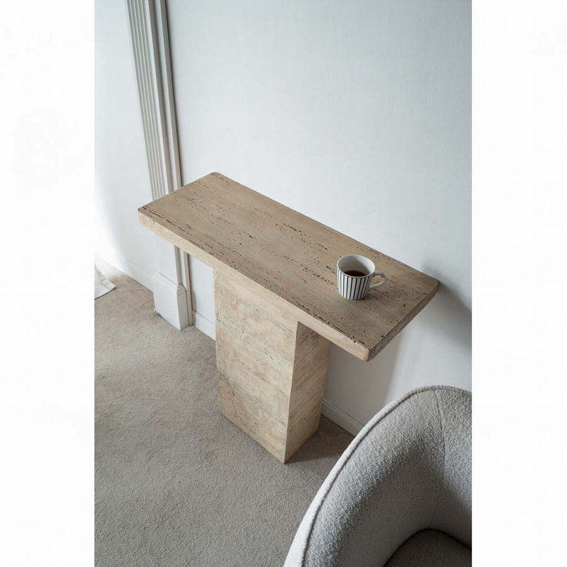 Table basse avec base piédestal