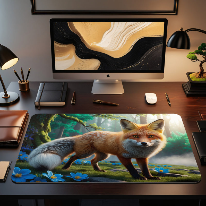 Polyester Desk Pad, 14.4x12.1