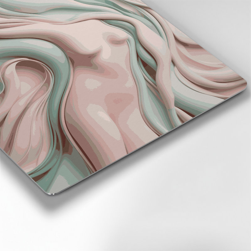 Abstrait art mural gris figuratif 64, H 12 po x l 12 po