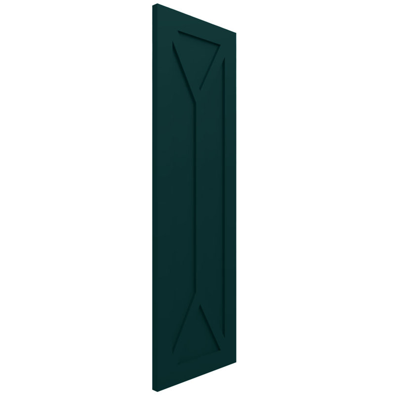 Volets EnduraCore Composite San Carlos, L 15 po, Vert thermique, H 39 po