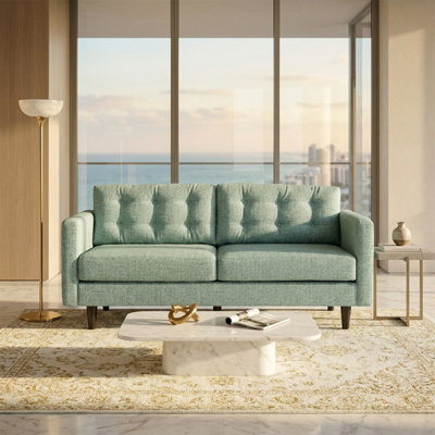 Talmadge Sofa – Made in USA, Custom Fabric Options, Classic Sofa Wholesale Sofa Furniture - Leslie Robins Egg - Fabric