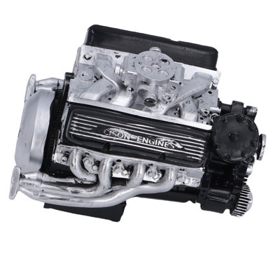 Décoration de bureau en résine V8 Engine Construction