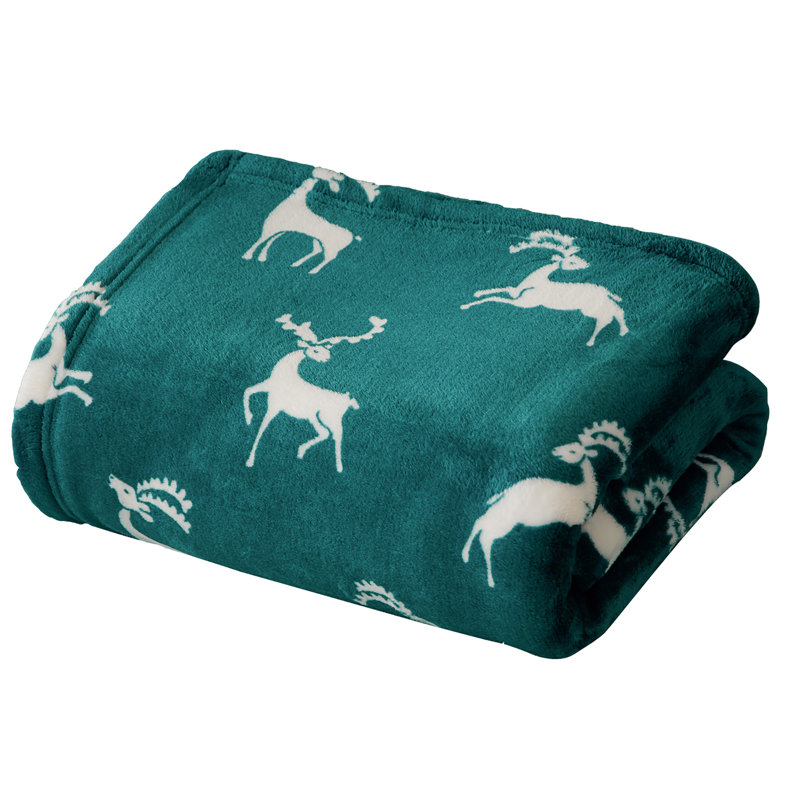 Couverture , L 60 po x L 80 po, Vert