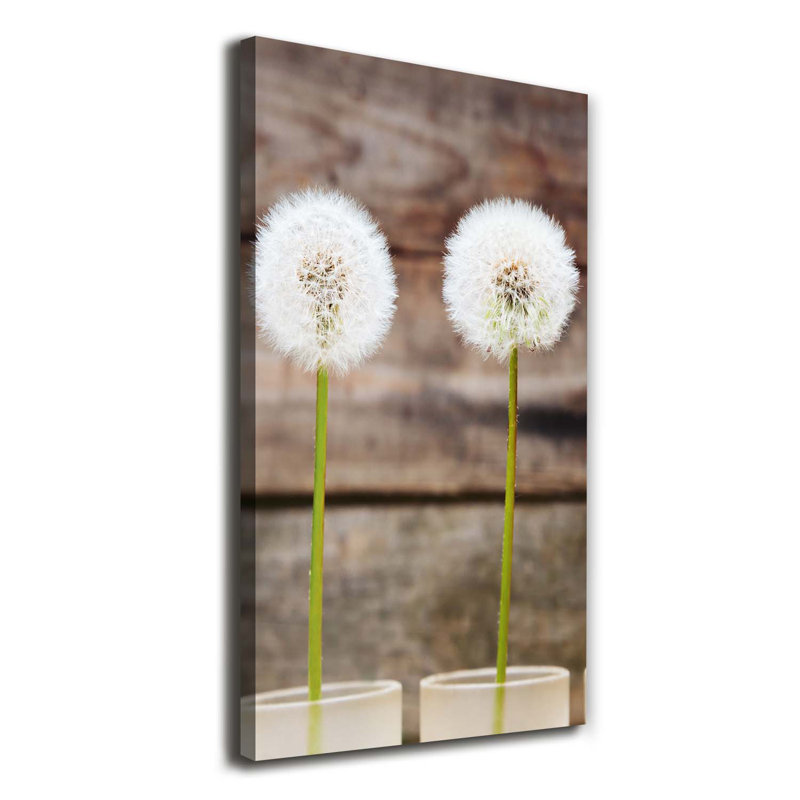Birds And Flowers - Wrapped Canvas Print