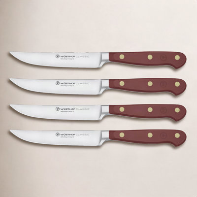 WÜSTHOF Classic Color 4-Piece Steak Knife Set