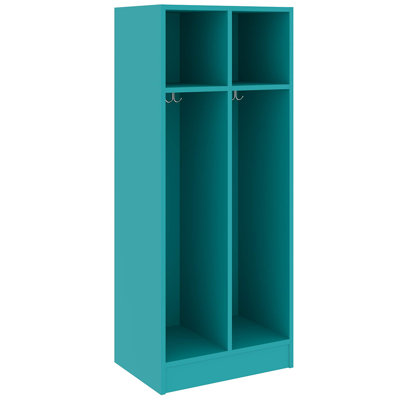 Armoire de rangement double à deux compartiments pour salle de classe