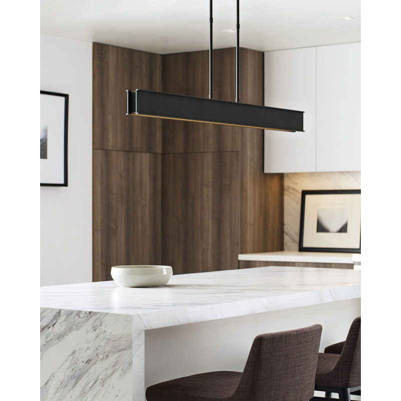 I-Beam 1 - Light LED Pendant, Plated Brass