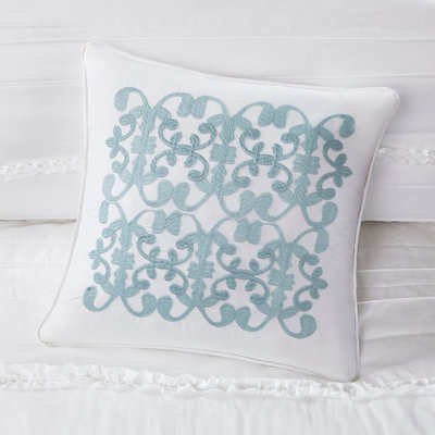 5 Piece Microfiber Ruffled Comforter Set White